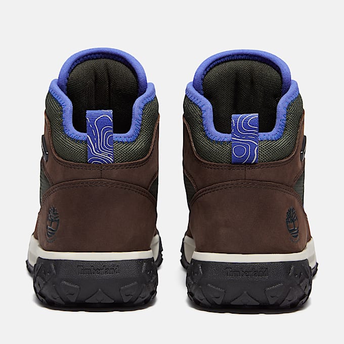 Halbhoher wasserdichter GreenStride Motion 6 Sneaker fr Kinder in DunkelbraunDunkelgrn TBL Braun ALT5
