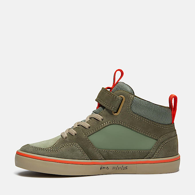 Halbhoher Stone Jump Sneaker mit Klettverschluss fr Jugendliche in HellgrnDunkelgrn TBL Grn ALT6