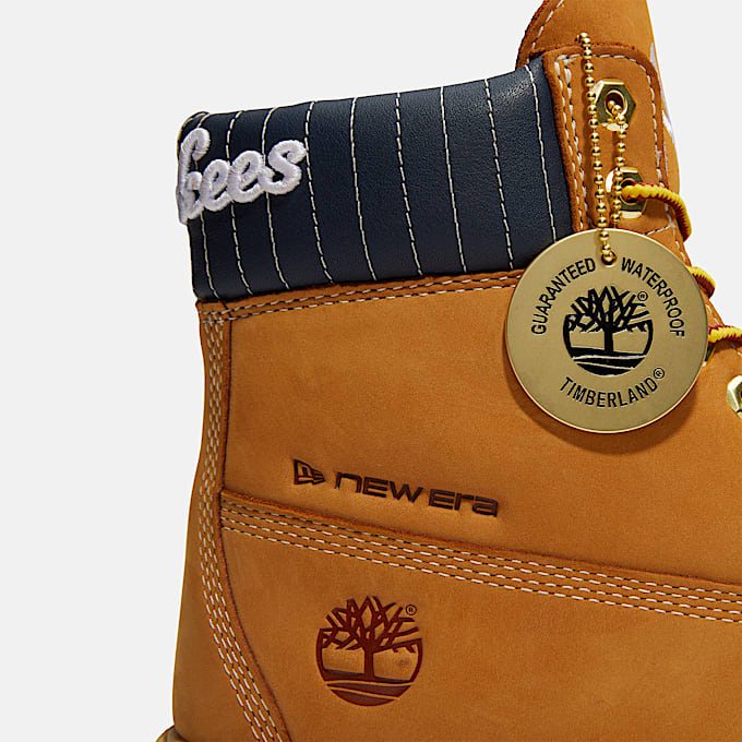 Wasserdichter Timberland x New Era Yankees 6Inch Boot fr Herren in GelbDunkelblau TBL Gelb ALT8