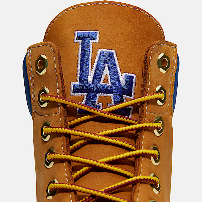 Wasserdichter Timberland x New Era Dodgers 6Inch Boot fr Herren in GelbBlau TBL Gelb ALT7