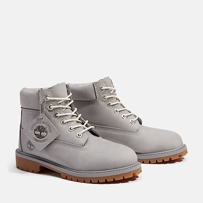 Wasserdichter Timberland Premium 6InchBoot fr Jugendliche in Grau TBL Grau ALT4