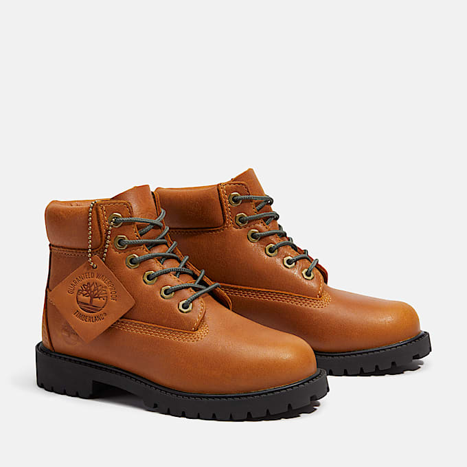 Wasserdichter Timberland Premium 6InchBoot fr Jugendliche in Gelb TBL Gelb ALT4