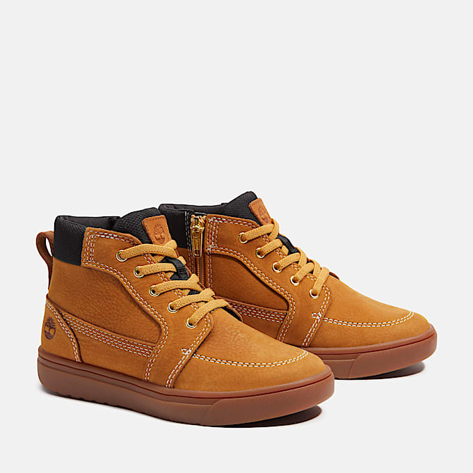 Halbhoher Lissabon Street Sneaker mit Reiverschluss fr Jugendliche in Gelb TBL Gelb ALT4