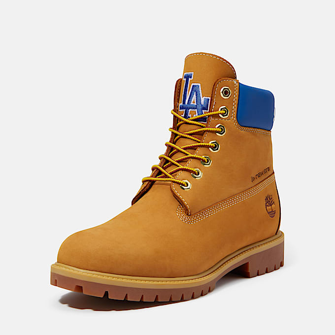 Wasserdichter Timberland x New Era Dodgers 6Inch Boot fr Herren in GelbBlau TBL Gelb ALT12