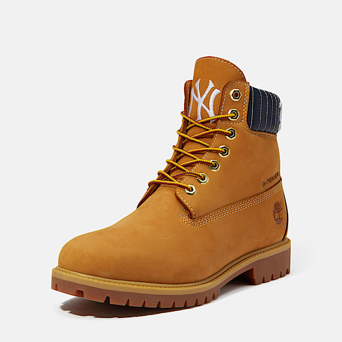 Wasserdichter Timberland x New Era Heritage 6Inch Boot fr Herren in GelbDunkelblau TBL Gelb ALT12