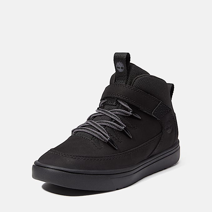 Halbhoher Lisbon Street Sneaker mit Klettverschluss fr Jugendliche in Schwarz TBL Schwarz ALT9