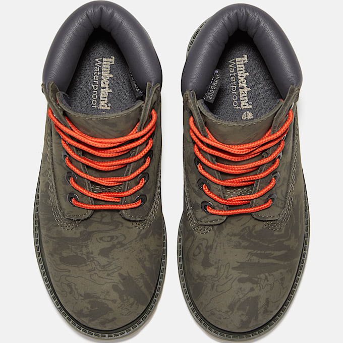 Wasserdichter Timberland Premium 6InchBoot fr Jugendliche in Dunkelgrn TBL Grn ALT2