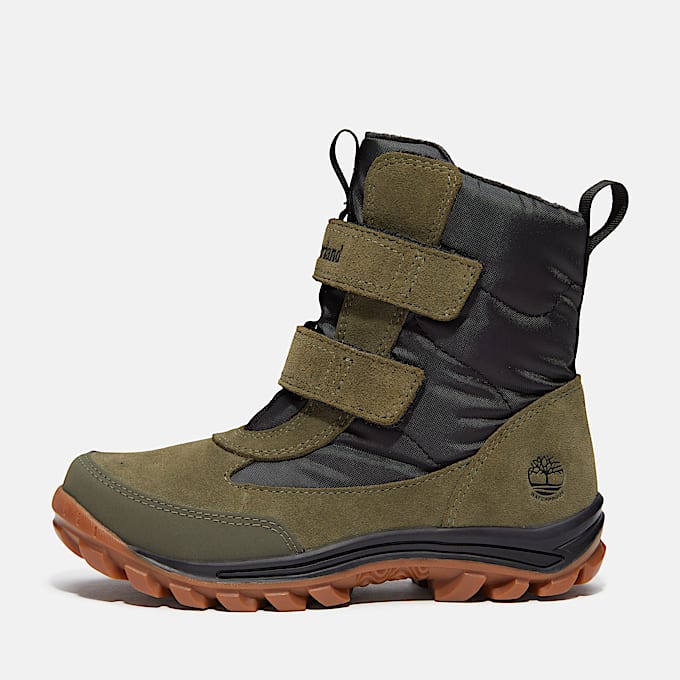 Chillberg Snow Boot mit Klettverschluss fr Jugendliche in Dunkelgrn TBL Grn ALT8