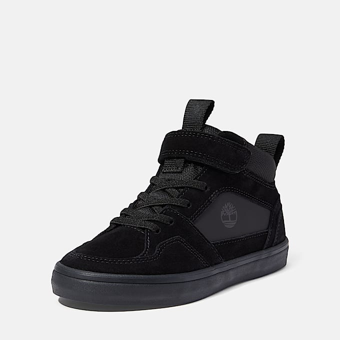 Halbhoher Stone Jump Sneaker mit Klettverschluss fr Jugendliche in Schwarz TBL Schwarz ALT9