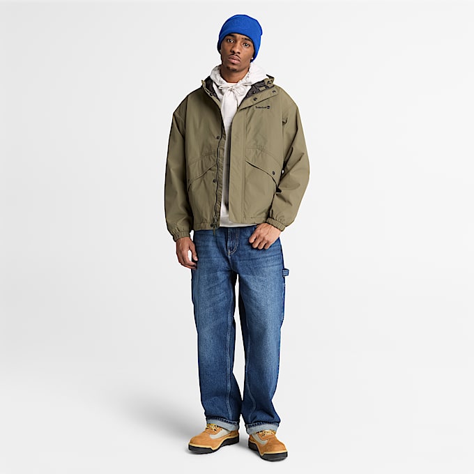Wasserdichte Weatherline ShellJacke fr Herren in Dunkelgrn TBL Grn ALT2