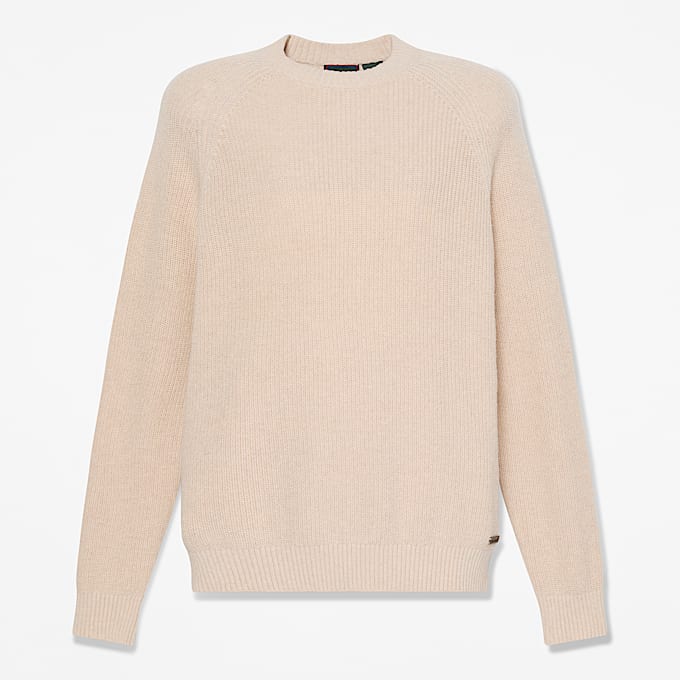 Baumwollpullover mit Rundhalsausschnitt fr Herren in Hellbeige TBL Beige HERO