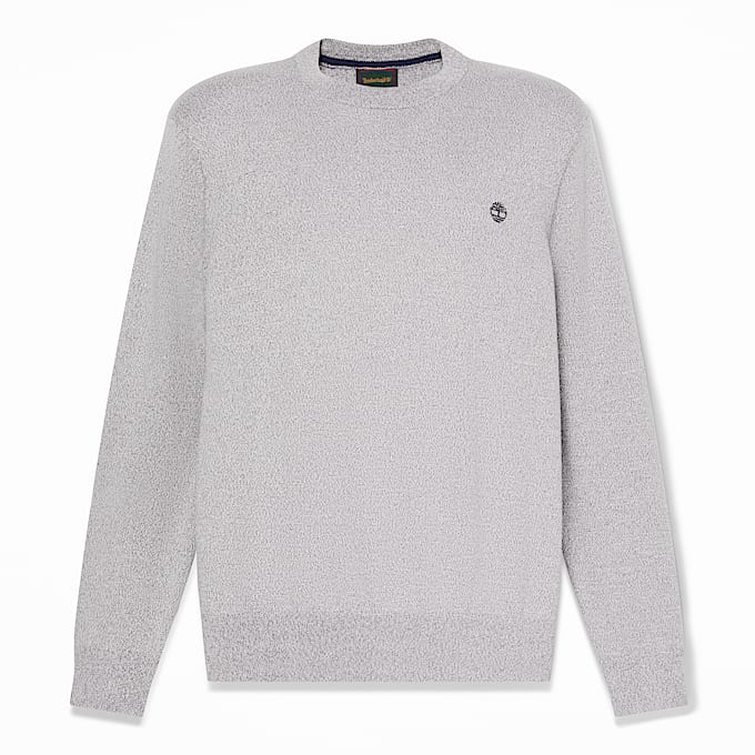 Williams River Baumwollpullover mit Rundhalsausschnitt fr Herren in Grau TBL Grau HERO