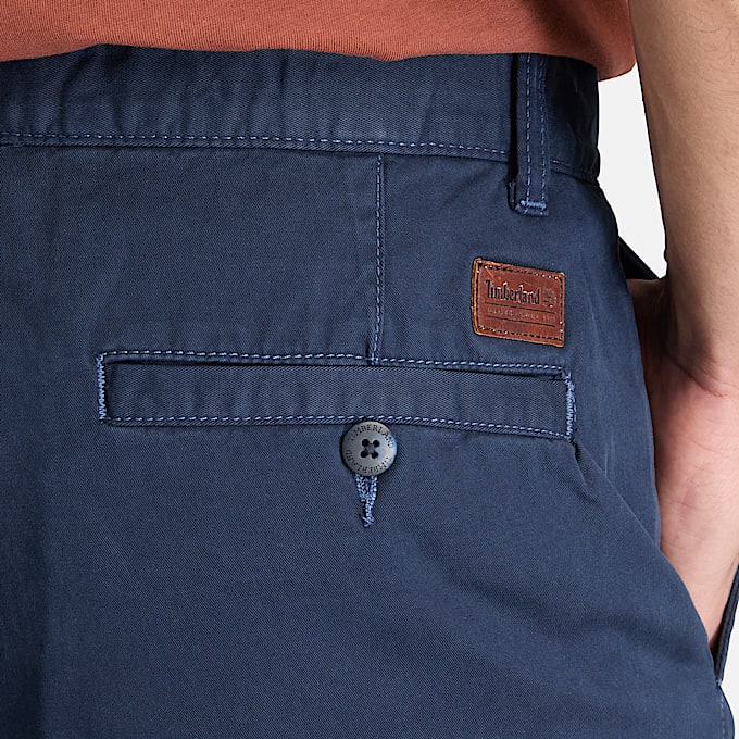 Claremont Chinohose aus Twill mit schmalem Bein fr Herren in Dunkelblau TBL Blau ALT3