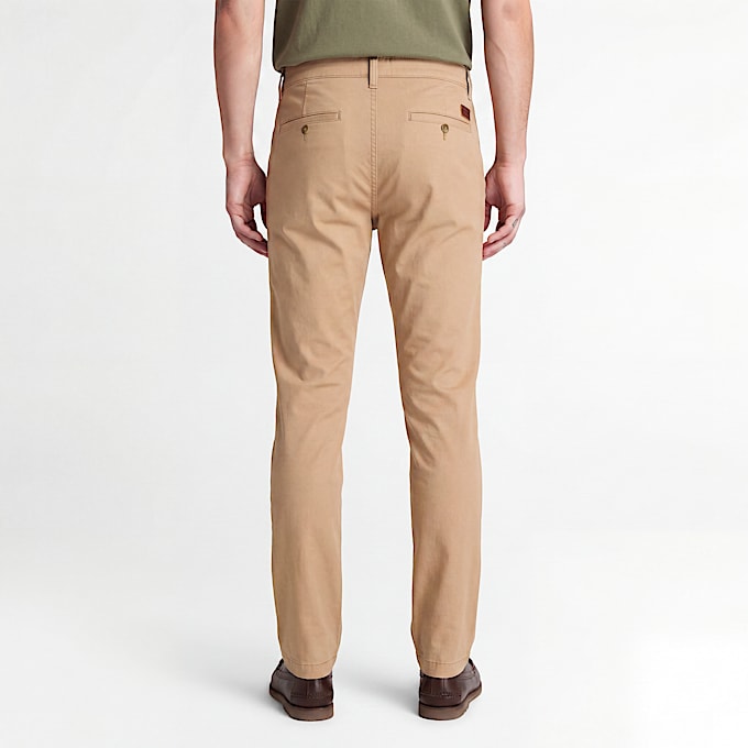 Claremont Chinohose aus Twill mit schmalem Bein fr Herren in Hellbraun TBL Braun ALT8