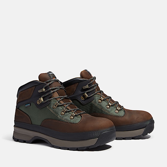Wasserfester mittelhoher Timberland PRO Euro Hiker XT Wanderstiefel fr Herren in Braun TBL Braun ALT4