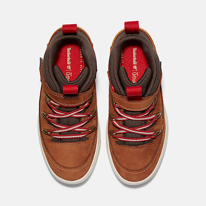 Halbhoher Lisbon Street Sneaker mit Klettverschluss fr Kinder in BraunDunkelbraun TBL Braun ALT2