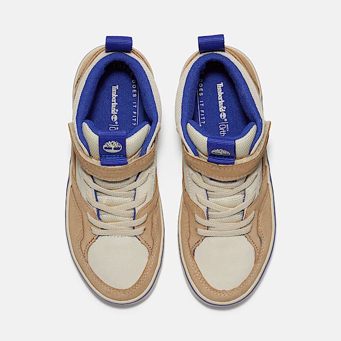Halbhoher Stone Jump Sneaker mit Klettverschluss fr Kinder in Beige TBL Beige ALT2