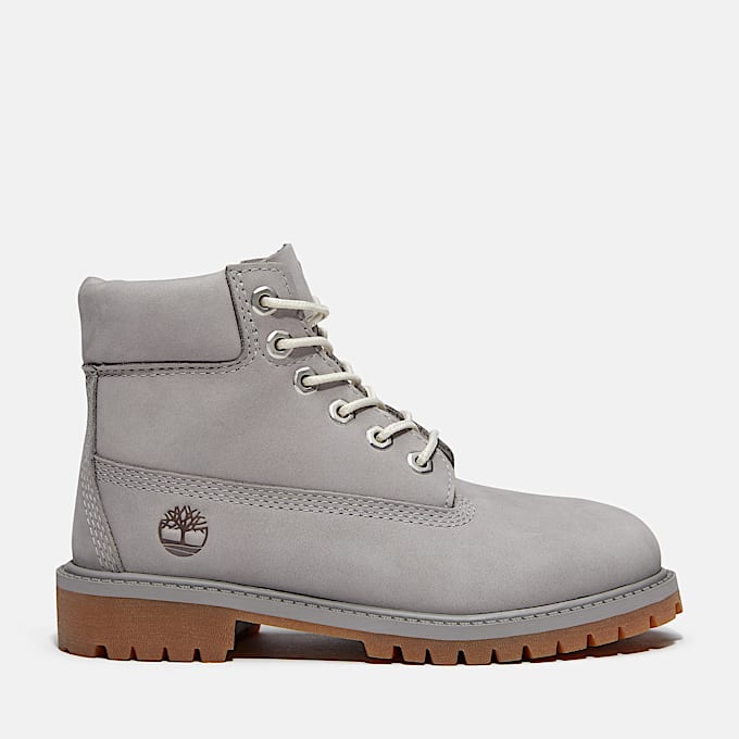 Wasserdichter Timberland Premium 6Inch Boot fr Kinder in Grau TBL Grau HERO