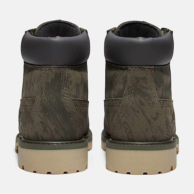 Wasserdichter Timberland Premium 6Inch Boot fr Kinder in Dunkelgrn TBL Grn ALT5