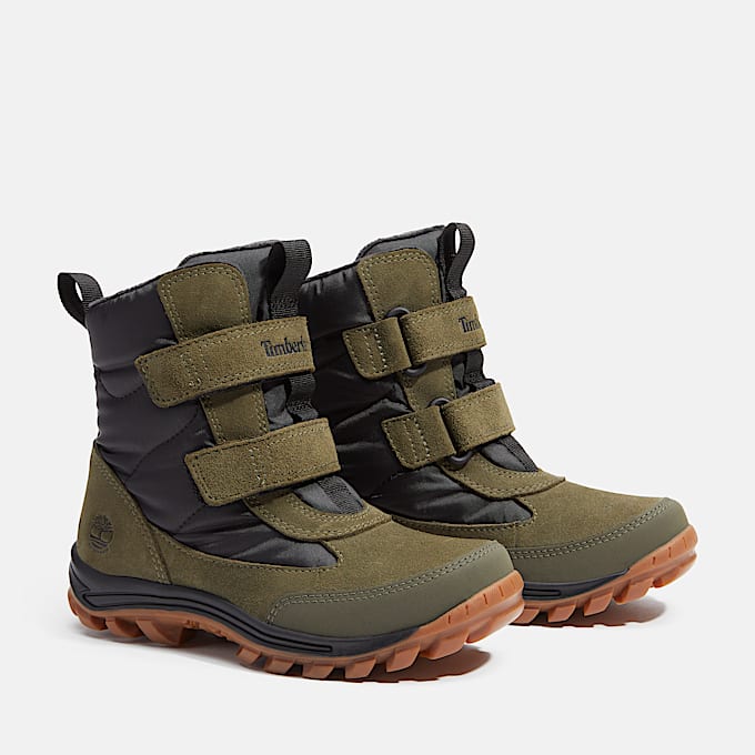 Chillberg Snow Boot mit Klettverschluss fr Kleinkinder in Dunkelgrn TBL Grn ALT4
