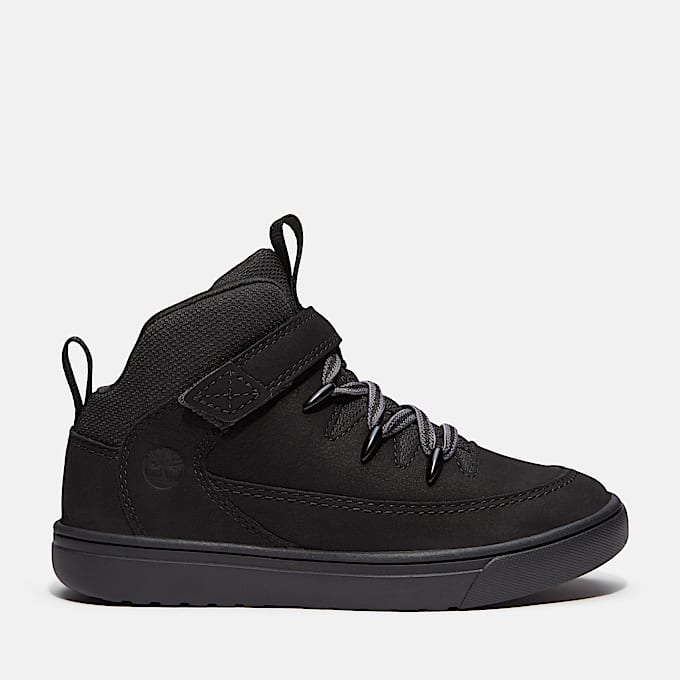 Halbhoher Lisbon Street Sneaker mit Klettverschluss fr Kinder in Schwarz TBL Schwarz HERO