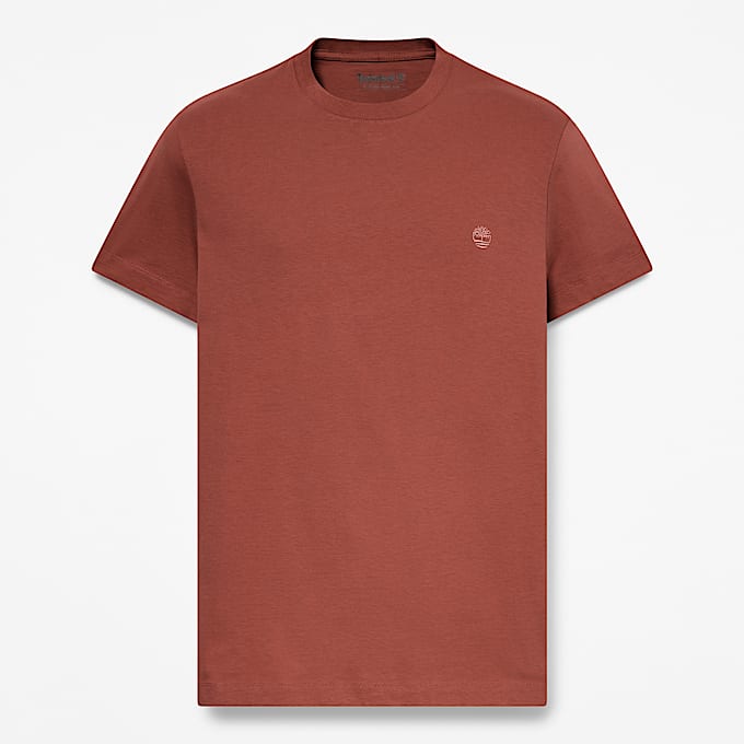 Dunstan River KurzarmTShirt mit schmaler Passform fr Herren in Braun TBL Braun HERO
