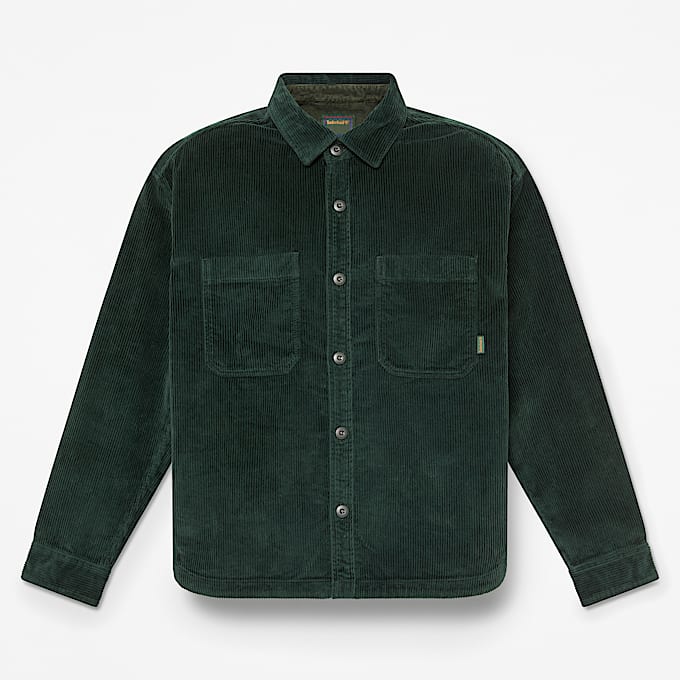 Hemdjacke aus Cord fr Herren in Dunkelgrn TBL Grn HERO