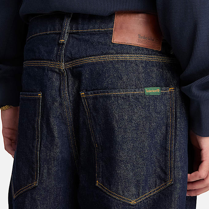 Schmale DenimHose fr Herren in Dunkelblau TBL Blau ALT3