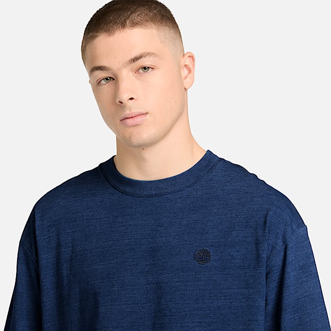 Indigo TShirt fr Herren in Dunkelblau TBL Blau ALT3