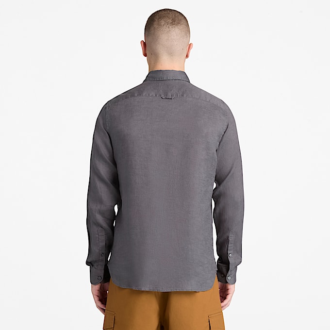 Mill Brook Leinenhemd fr Herren in Grau TBL Grau ALT8