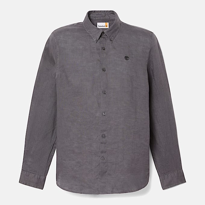Mill Brook Leinenhemd fr Herren in Grau TBL Grau HERO