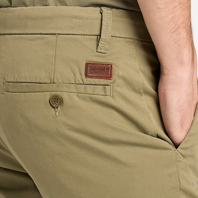 Claremont Chinohose aus Twill mit schmalem Bein fr Herren in Braun TBL Braun ALT3