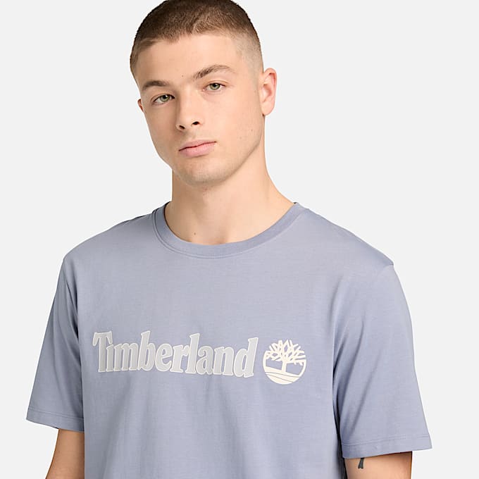 Kennebec River Linear LogoTShirt fr Herren in Blau TBL Blau ALT3