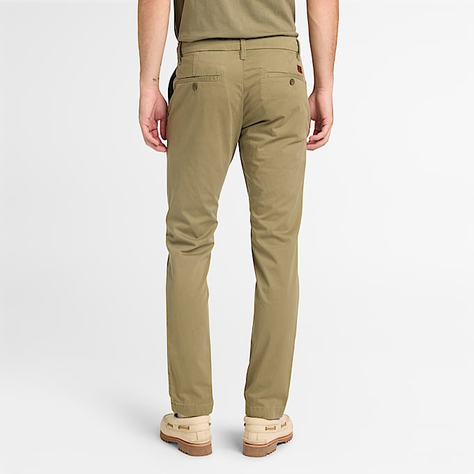 Claremont Chinohose aus Twill mit schmalem Bein fr Herren in Braun TBL Braun ALT8