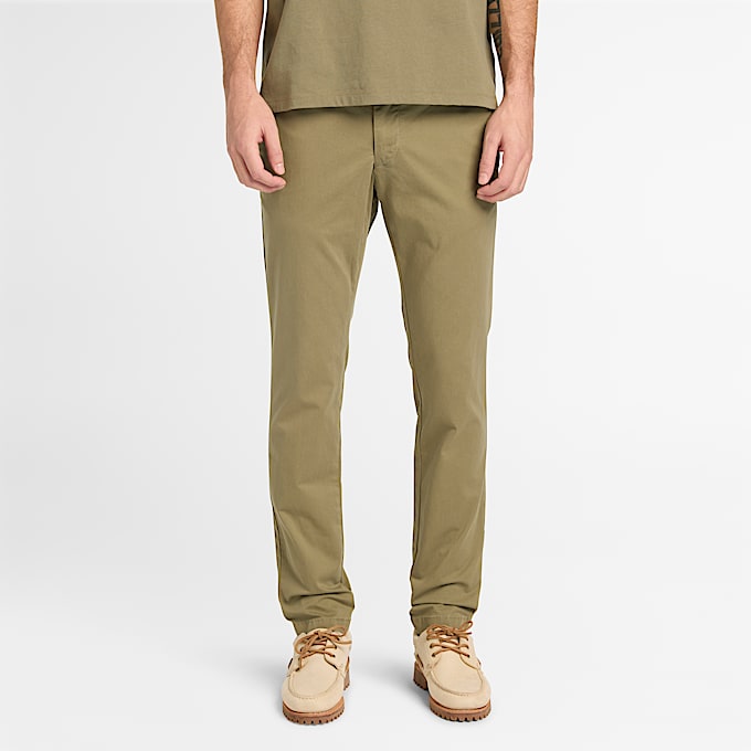 Claremont Chinohose aus Twill mit schmalem Bein fr Herren in Braun TBL Braun ALT1