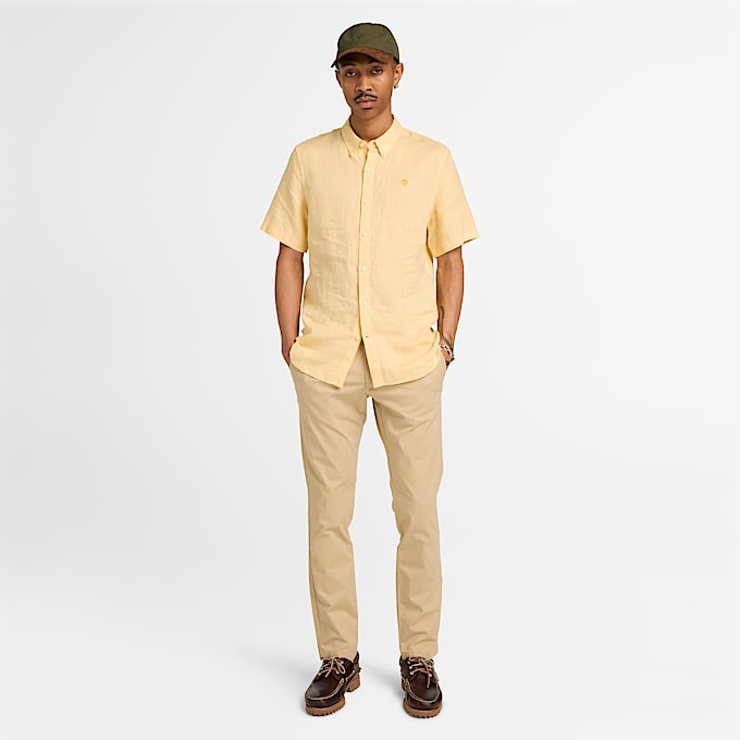 Claremont Chinohose aus Twill mit schmalem Bein fr Herren in Beige TBL Beige ALT2