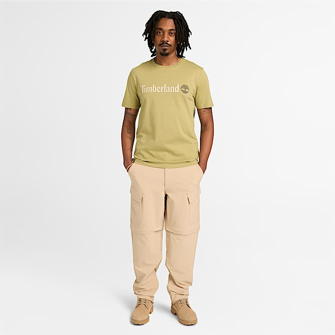 Kennebec River Linear LogoTShirt fr Herren in Grn TBL Grn ALT2