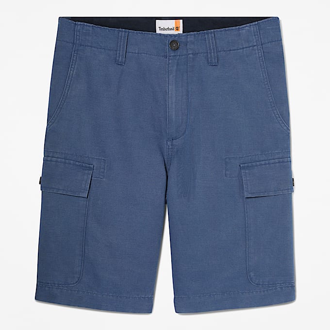 Brookline Cargoshorts aus Baumwolle und Leinen fr Herren in Blau TBL Blau HERO