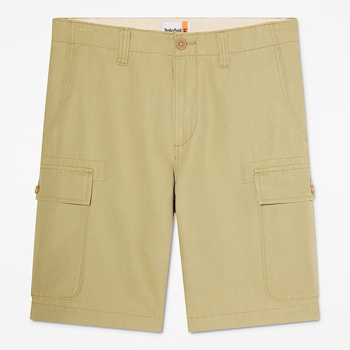 Brookline Cargoshorts aus Baumwolle und Leinen fr Herren in Grn TBL Grn HERO