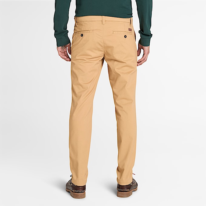 Claremont Chinohose aus Twill mit schmalem Bein fr Herren in Beige TBL Beige ALT9