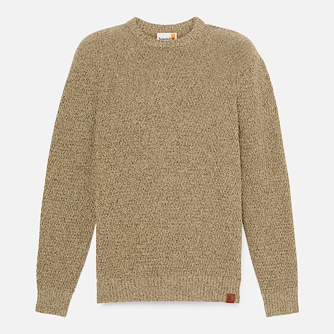 Strukturierter Baumwollpullover fr Herren in Grn TBL Grn HERO