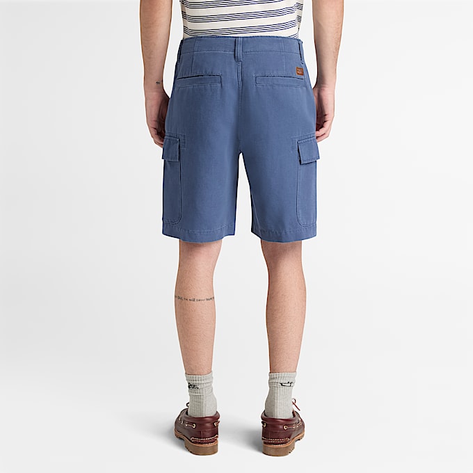 Brookline Cargoshorts aus Baumwolle und Leinen fr Herren in Blau TBL Blau ALT8