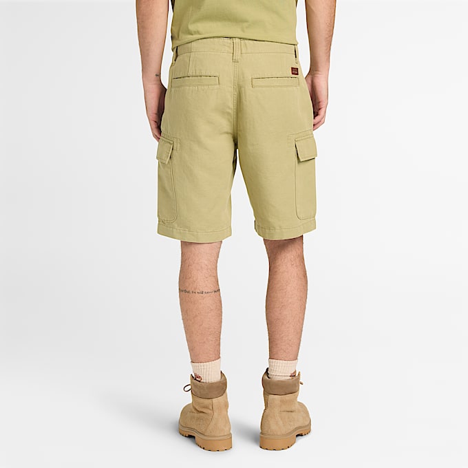Brookline Cargoshorts aus Baumwolle und Leinen fr Herren in Grn TBL Grn ALT8