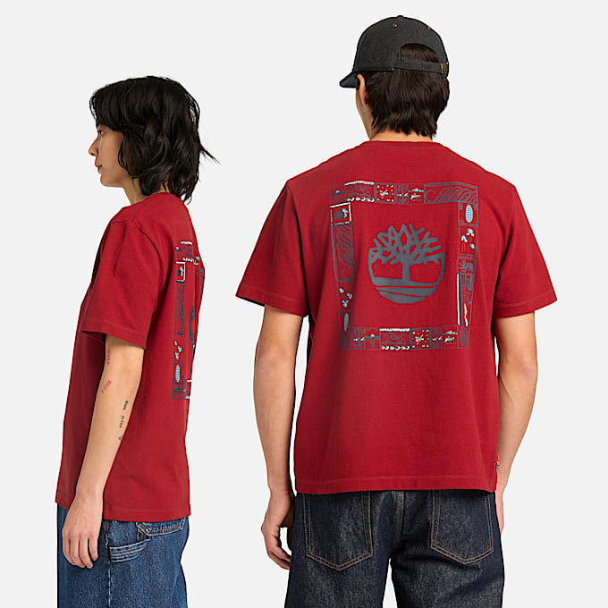 TShirt mit Year of the HorseGrafik fr Herren in Rot TBL Rot ALT2