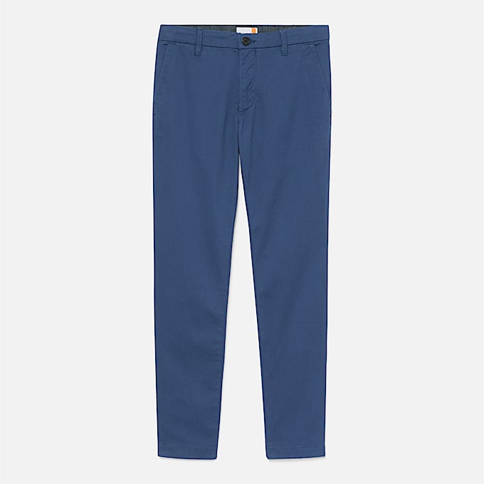 Claremont Chinohose aus Twill mit schmalem Bein fr Herren in Blau TBL Blau HERO