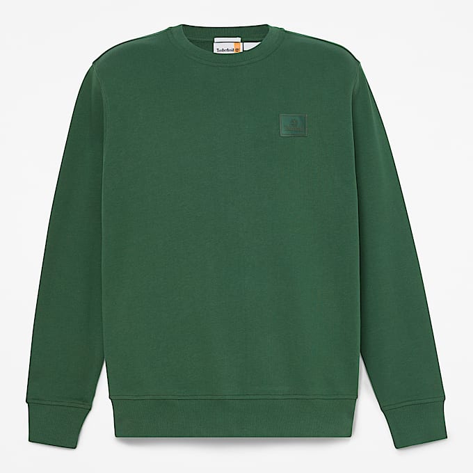 Silicon Badge Sweatshirt mit Rundhalsausschnitt fr Herren in Grn TBL Grn HERO