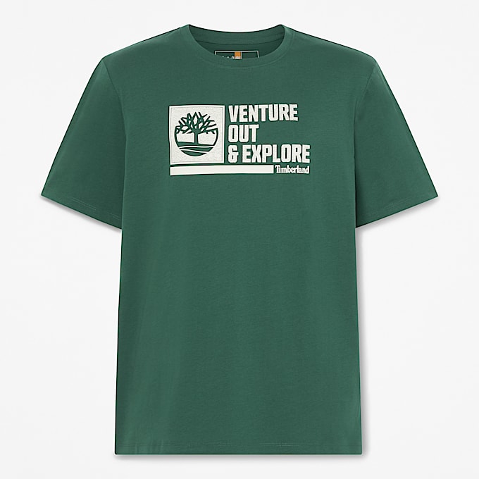 TShirt mit Venture  ExploreGrafik fr Herren in Grn TBL Grn HERO