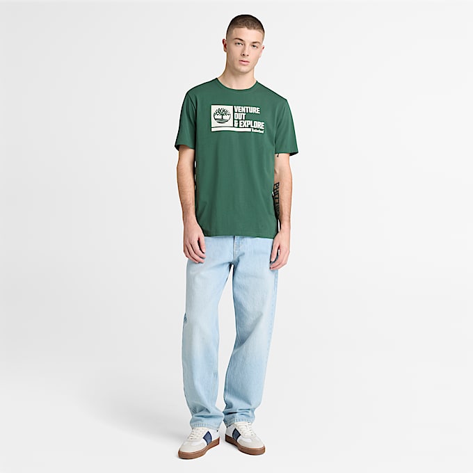 TShirt mit Venture  ExploreGrafik fr Herren in Grn TBL Grn ALT2