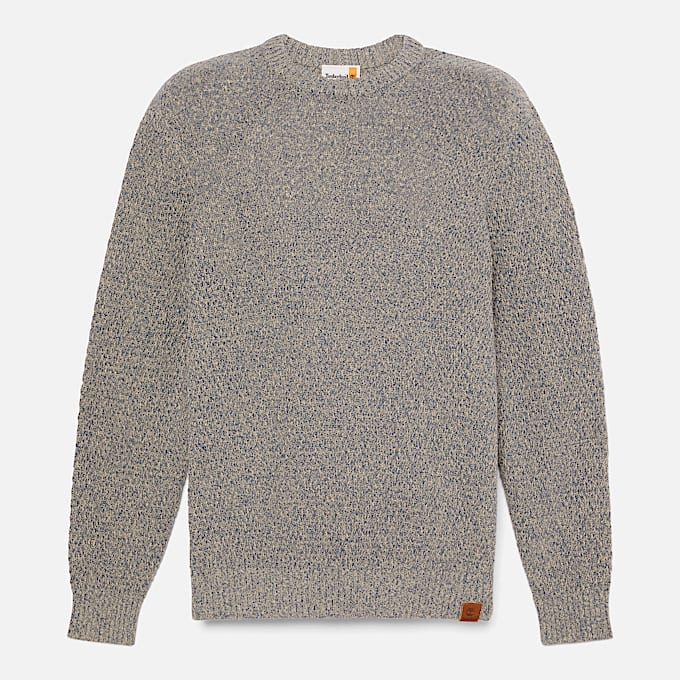 Strukturierter Baumwollpullover fr Herren in Blau TBL Blau HERO