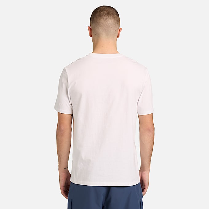 Kurzrmeliges TShirt mit WasserLogoprint fr Herren in Wei TBL Wei ALT8